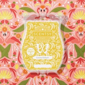 Scentsy Coconut Daiquiri Wax Bar - Sunny Yellow